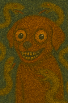 Puppy with tentacles