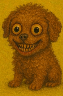 Innocent looking evil puppy