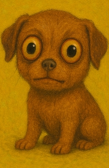 Staring puppy